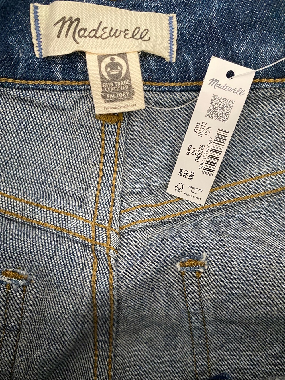 Madewell The Petite Emmett Wide-Leg Jean with Let-Down Hem 25P NWT - Picture 10 of 13
